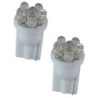 2 AMPOULES 6 LED BLANC AUTOLED T10  W5W FISCHER 12v STYLE XENON