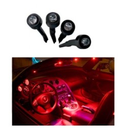 4  Micro LED haute intensité ultra-lumineuses INTERIEUR EXTERIEUR ROUGE