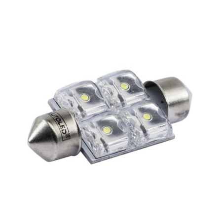 Ampoule AUTOLED Navette 39mm 4 LED C5W SMD 12V STYLE XENON