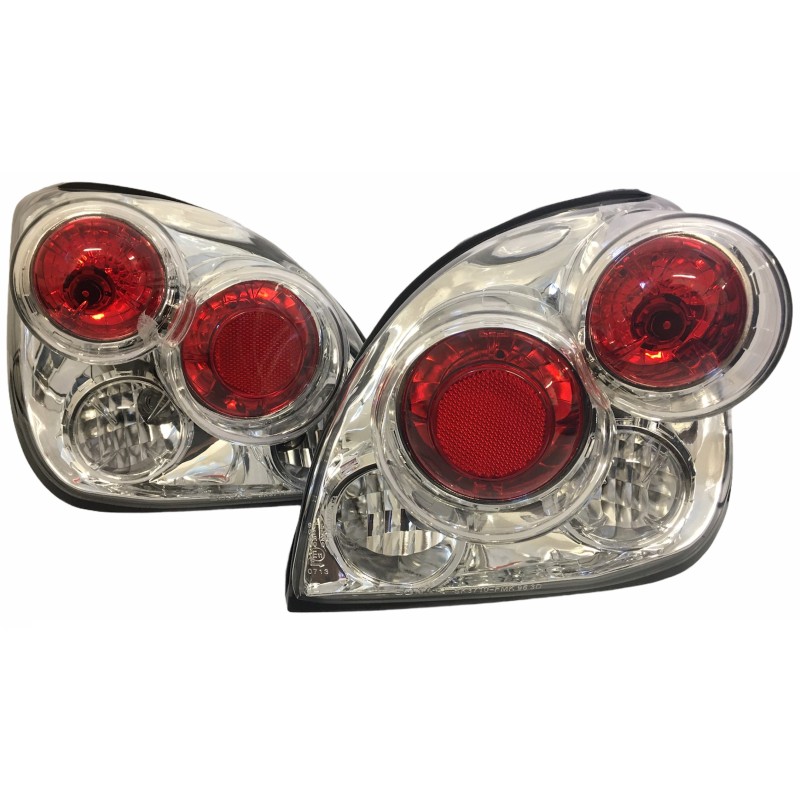 PAIRE  Feux arrière CHROME LEXUS 3D pour FORD FIESTA 3 portes  96 - 02