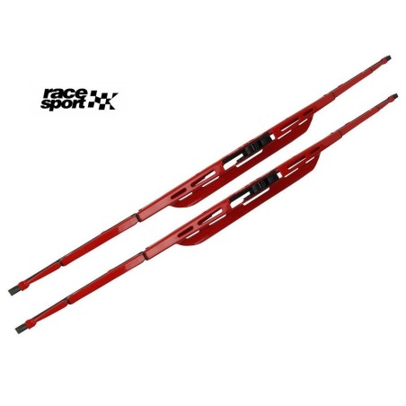 2 Essuie glace  acier galvanisé ROUGE RACE SPORT 20 510mm"