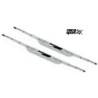 2 Essuie glace  acier galvanisé BLANC RACE SPORT 21" 530mm