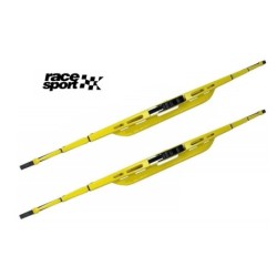 2 Essuie glace  acier galvanisé  JAUNE RACE SPORT 20 510mm"