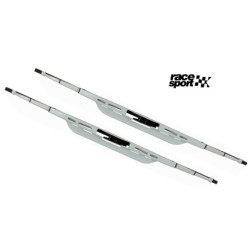 2 Essuie glace  acier galvanisé BLANC RACE SPORT 20 510mm"