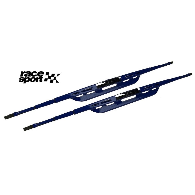 2 Essuie glace  acier galvanisé  BLEU RACE SPORT 16 400mm"