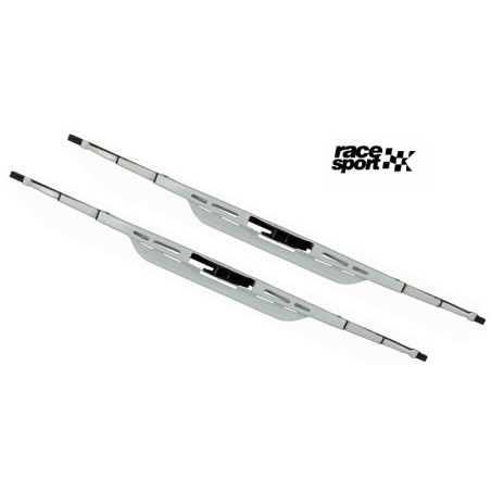 2 Essuie glace  acier galvanisé BLANC RACE SPORT 19 480mm"