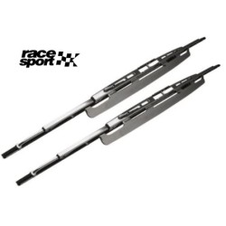 2 Essuie glace  acier galvanisé  ARGENT RACE SPORT 21 530mm"
