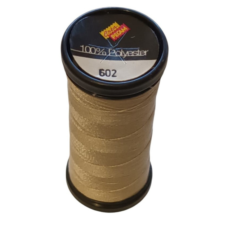 BOBINES FIL 200M polyester ECRU (602) tous textiles a main ou machine