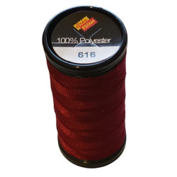 BOBINES FIL 200M polyester BORDEAUX (616) tous textiles a main ou mach