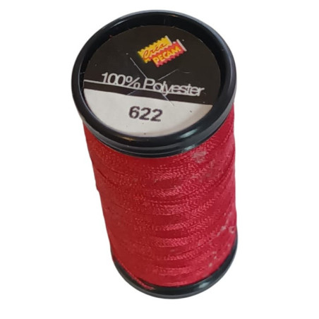 BOBINES FIL 200M polyester ROUGE GRENADE (622)  tous textiles a main o