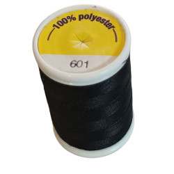 BOBINES FIL 500M polyester NOIR (601) tous textiles a main ou machine