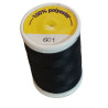 BOBINES FIL 500M polyester NOIR (601) tous textiles a main ou machine