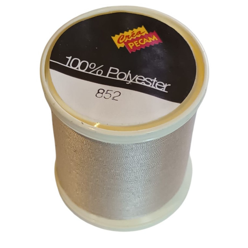 BOBINES FIL 500M polyester N°40 ECRU (852) tous textiles a main ou mac