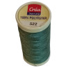 BOBINES FIL 200M polyester VERT  (522) tous textiles a main ou machine