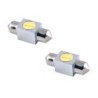 2 Ampoules LED Navette 31mm RACE SPORT  C5W SMD 12V 1W T11