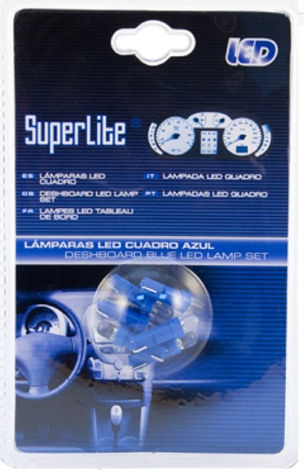 10x AMPOULE LED BLEU T5 12V POUR COMPTEUR TABLEAU DE BORD Ampoule