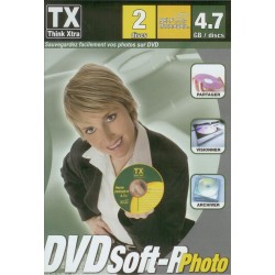 10 DVD VIERGE SPECIAL SAUVEGARDE PHOTO TX THINK XTRA DVDSoft-R BOITIER SLIM